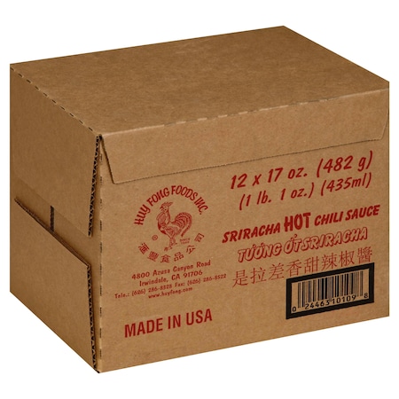 Huy Fong Huy Fong Sriracha Chili Sauce 17 oz., PK12 HF SR17